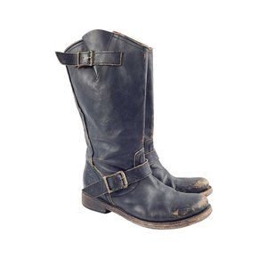 Freebird Black Combat & Moto Boots